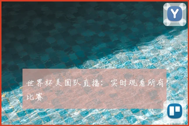 世界杯美国队直播：实时观看所有比赛